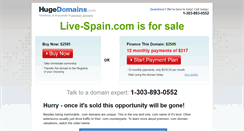Desktop Screenshot of live-spain.com